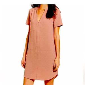 Lush Academia Slit Neck Dress, Size S